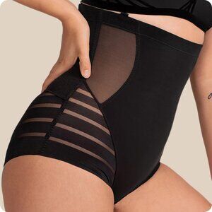 NWT Honeylove Queen Brief Shapewear Black Plus Size 3X $84 NEW